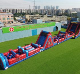T7-4631 Spider-Man Theme Infltable Obstacle Courses