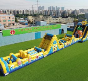 T7-4632 SpongeBob Theme Infltable Obstacle Courses