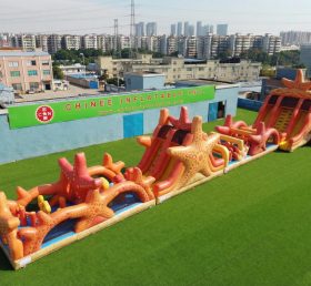 T7-4633 Starfish Theme Infltable Obstacle Courses