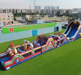 T7-4636 Superhero Theme Infltable Obstacle Courses