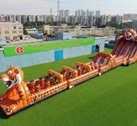 T7-4650 Tiger Theme Infltable Obstacle Courses
