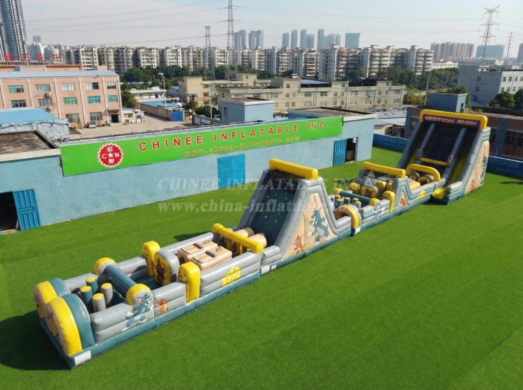 T7-4655 Tom And Jerry Theme Infltable Obstacle Courses