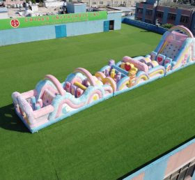 T7-4696 Care Bears Theme Inflatable Obstacle Courses