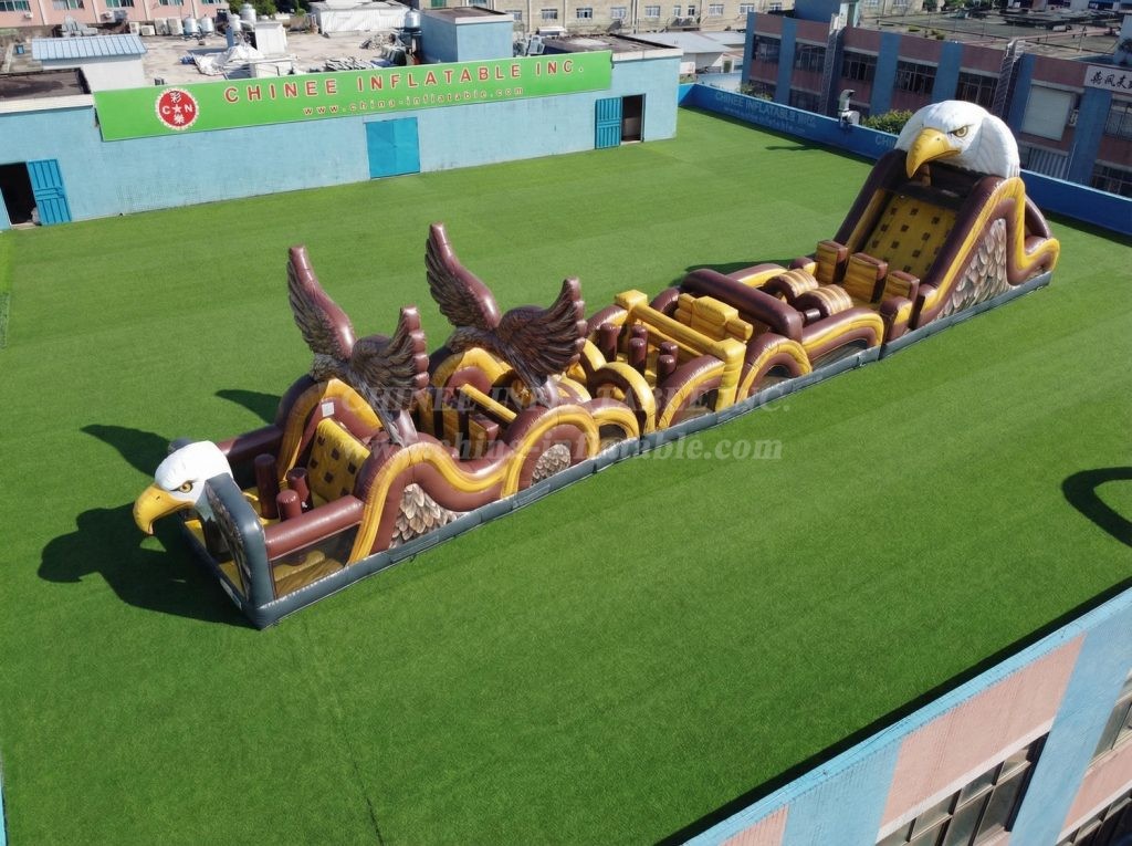 T7-4719 Eagle Theme Inflatable Obstacle Courses