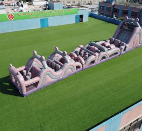 T7-4740 Hippo Theme Inflatable Obstacle Courses