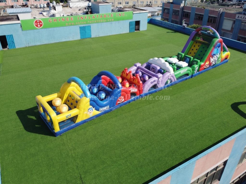 T7-4744 Inside Out Theme Inflatable Obstacle Courses