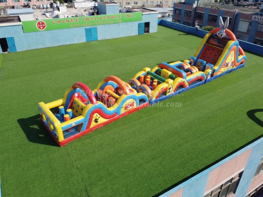 T7-4755 Looney Tunes Theme Inflatable Obstacle Courses