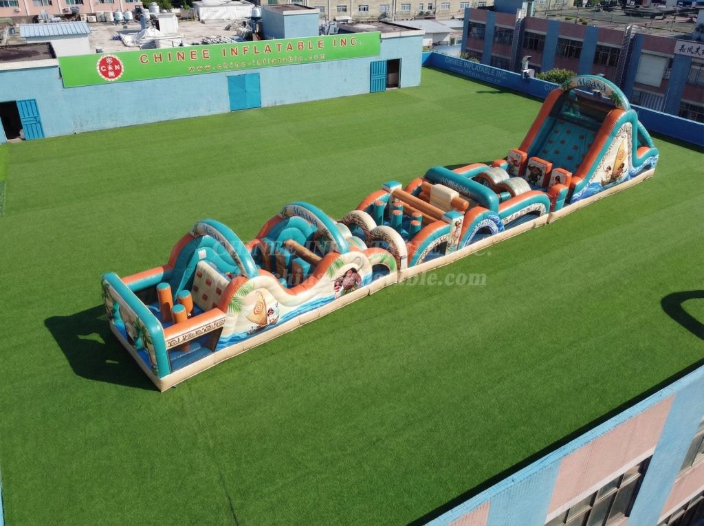 T7-4765 Moana Theme Inflatable Obstacle Courses