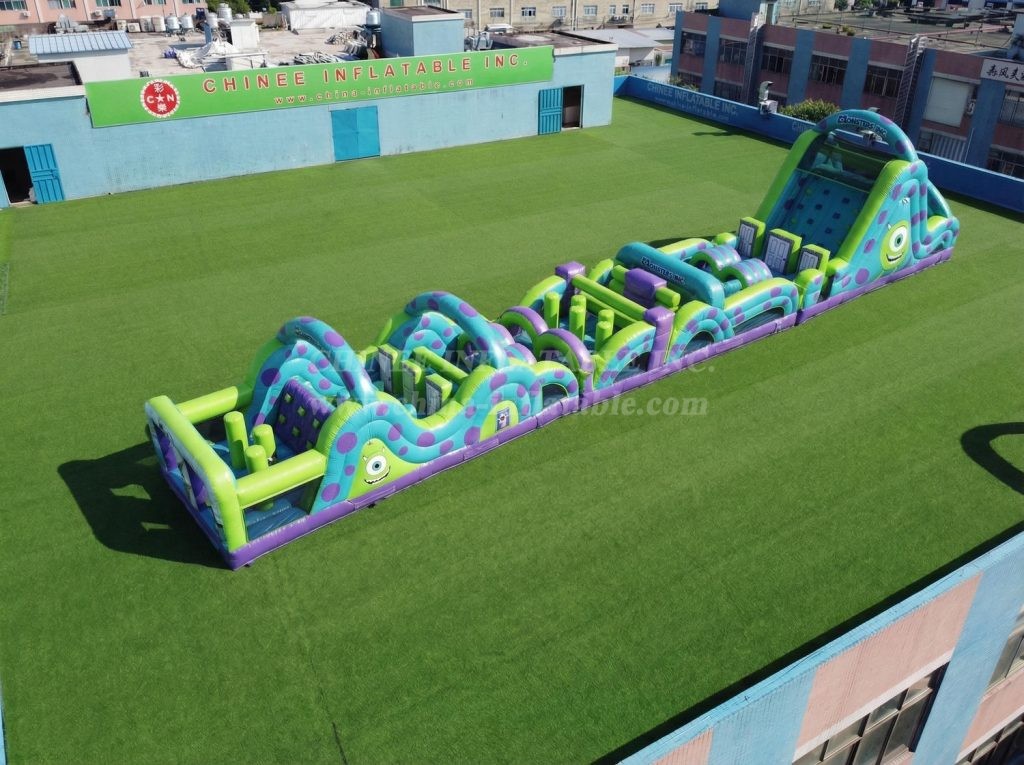T7-4767 Monsters Inc Theme Inflatable Obstacle Courses
