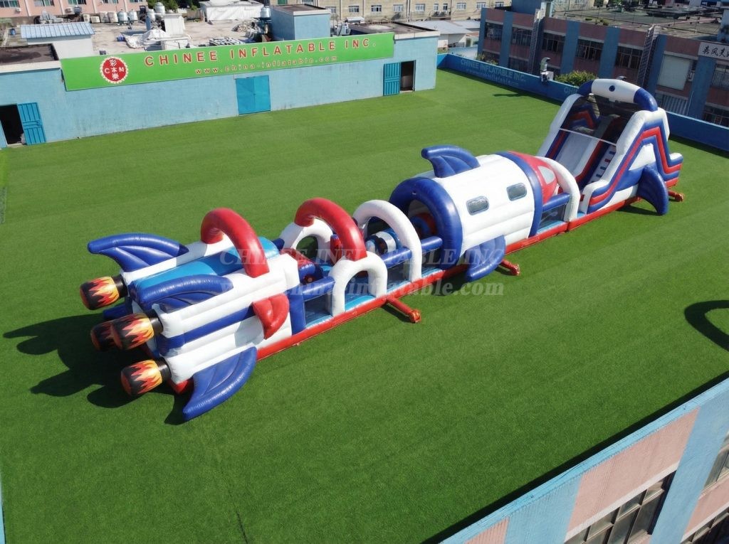 T7-4798 Rocket Theme Inflatable Obstacle Courses