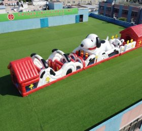 T7-4808 Snoopy Theme Inflatable Obstacle Courses