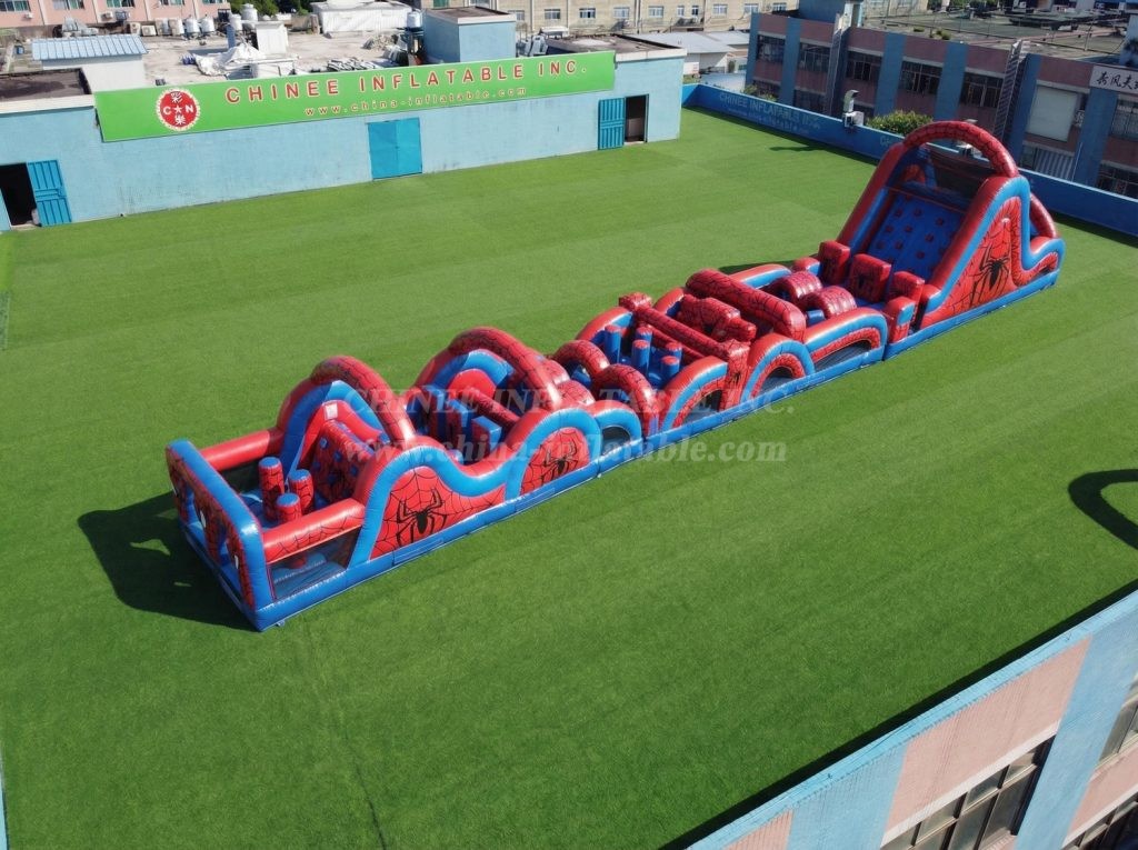 T7-4811 Spider-Man Theme Inflatable Obstacle Courses