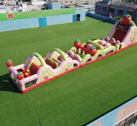 T7-4815 Strawberry Shortcake Theme Inflatable Obstacle Courses