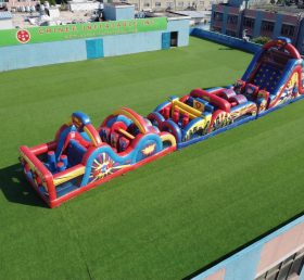 T7-4816 Superhero Theme Inflatable Obstacle Courses