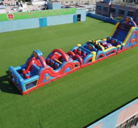 T7-4817 Superman Theme Inflatable Obstacle Courses
