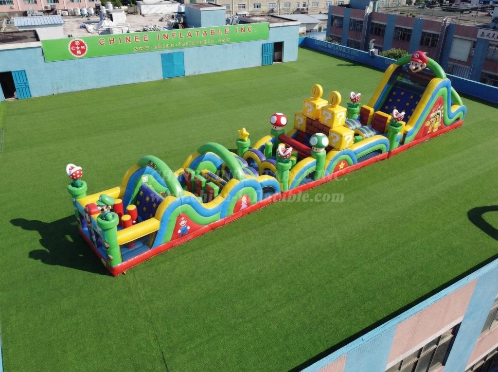 T7-4818 Super Mario Theme Inflatable Obstacle Courses