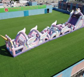 T7-4841 Unicorn Theme Inflatable Obstacle Courses