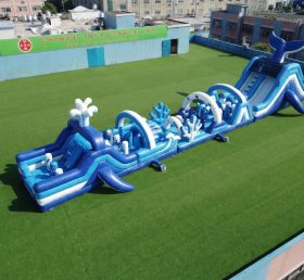 T7-4844 Whale Theme Inflatable Obstacle Courses