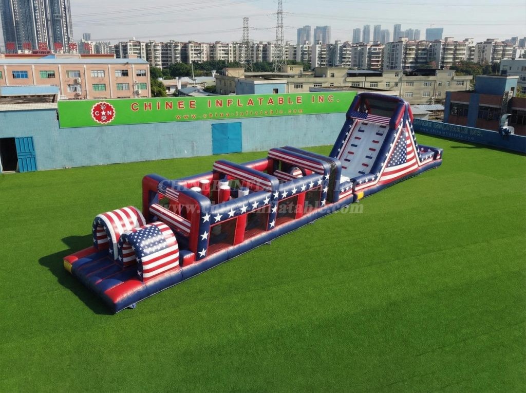 T7-4858 American Style Theme Inflatable Obstacle Courses