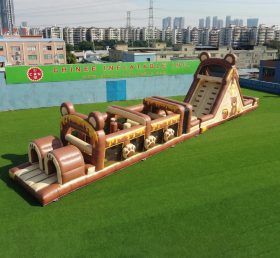T7-4864 Bear Theme Inflatable Obstacle Courses