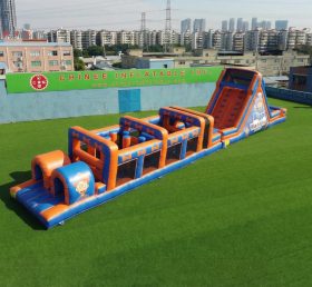 T7-4870 Blippi Wonders Theme Inflatable Obstacle Courses