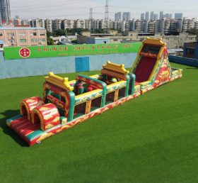 T7-4881 Chinese Style Theme Inflatable Obstacle Courses