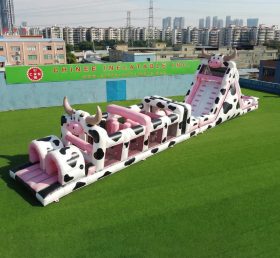 T7-4886 Cow Theme Inflatable Obstacle Courses
