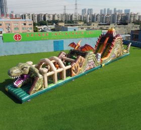 T7-4890 Dinosaur Theme Inflatable Obstacle Courses