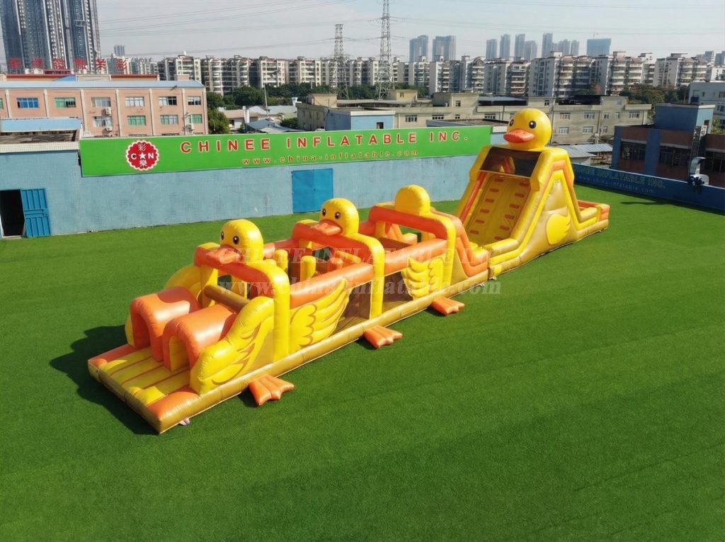 T7-4898 Duck Theme Inflatable Obstacle Courses