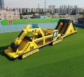 T7-4903 Excavator Theme Inflatable Obstacle Courses