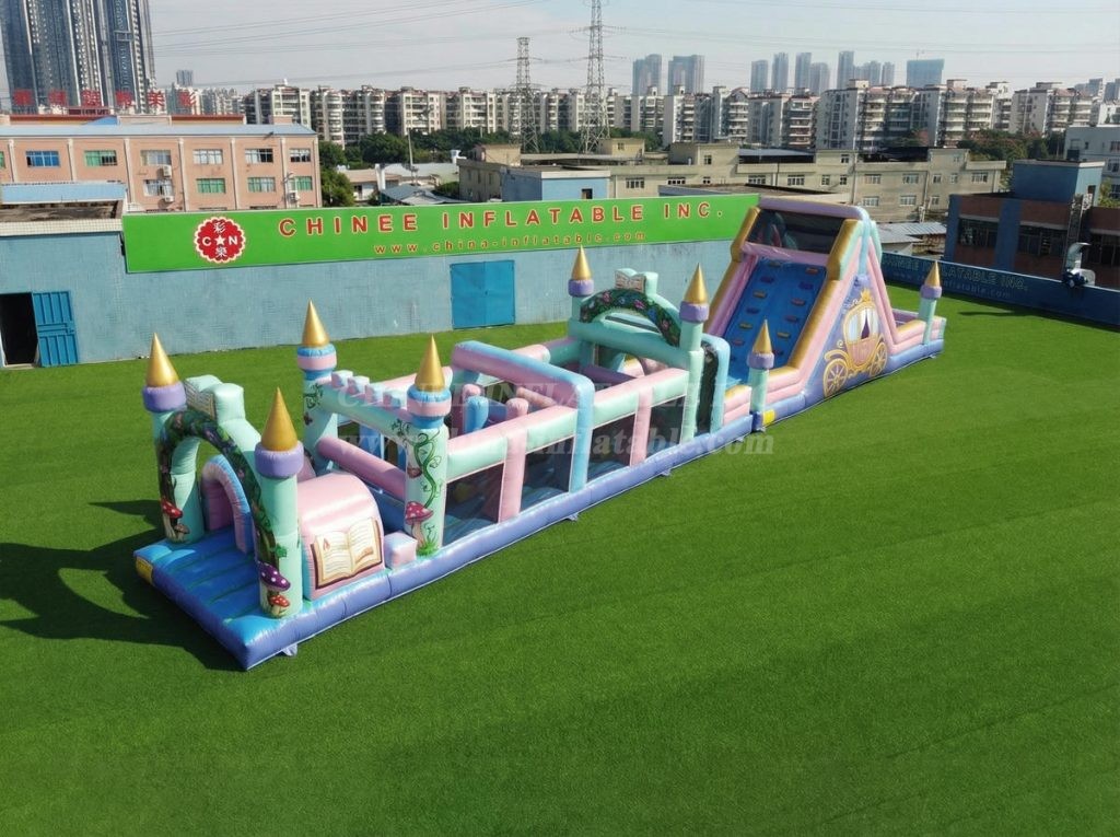 T7-4904 Fairy Tale Theme Inflatable Obstacle Courses