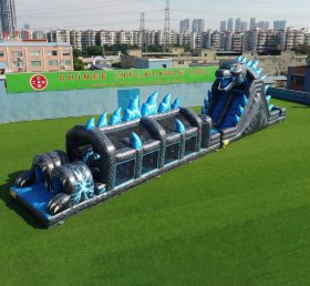 T7-4915 Godzilla Theme Inflatable Obstacle Courses