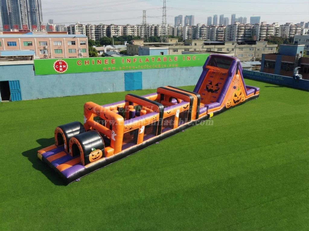 T7-4918 Halloween Theme Inflatable Obstacle Courses