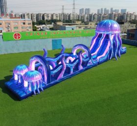 T7-4925 Jellyfish Theme Inflatable Obstacle Courses