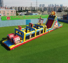 T7-4948 One Piece Theme Inflatable Obstacle Courses