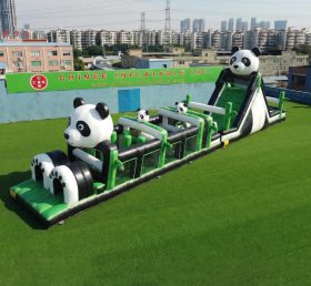 T7-4950 Panda Theme Inflatable Obstacle Courses
