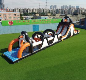 T7-4954 Penguin Theme Inflatable Obstacle Courses