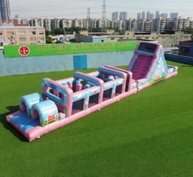 T7-4955 Peppa Pig Theme Inflatable Obstacle Courses
