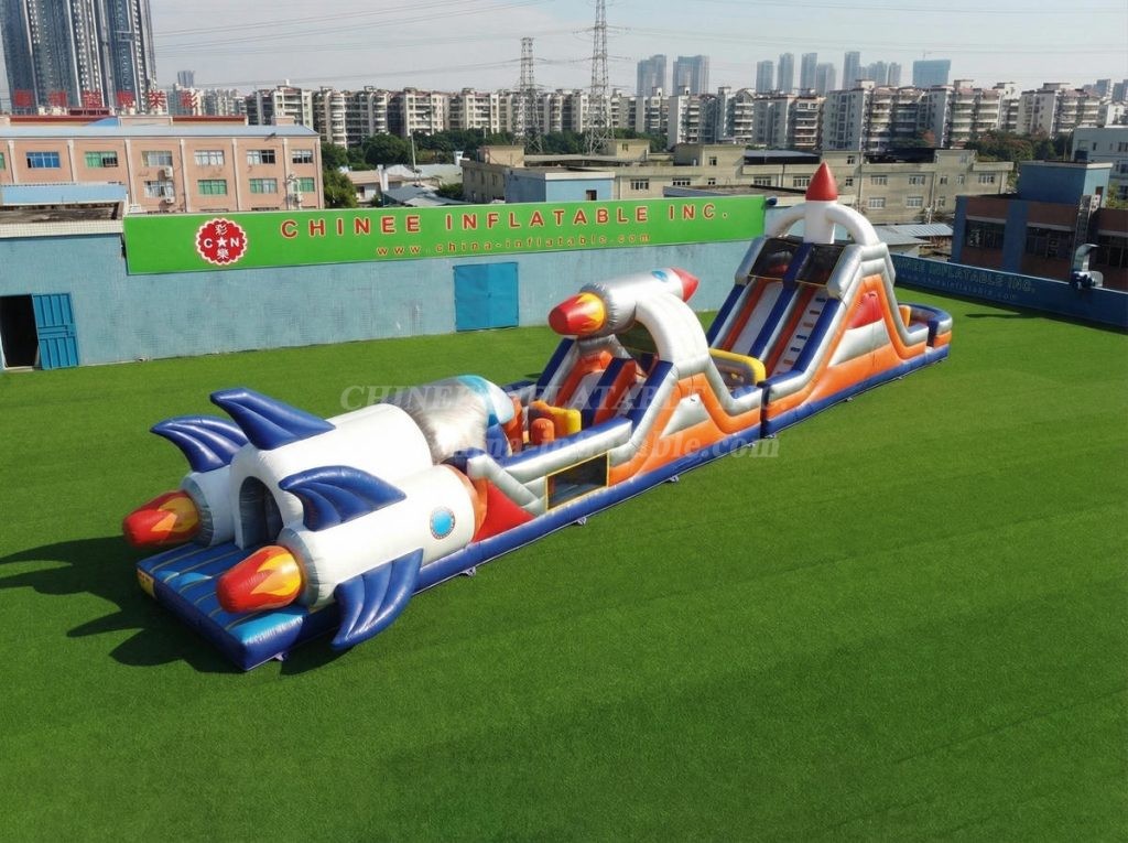T7-4971 Rocket Theme Inflatable Obstacle Courses