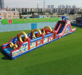 T7-4981 Sonic Theme Inflatable Obstacle Courses
