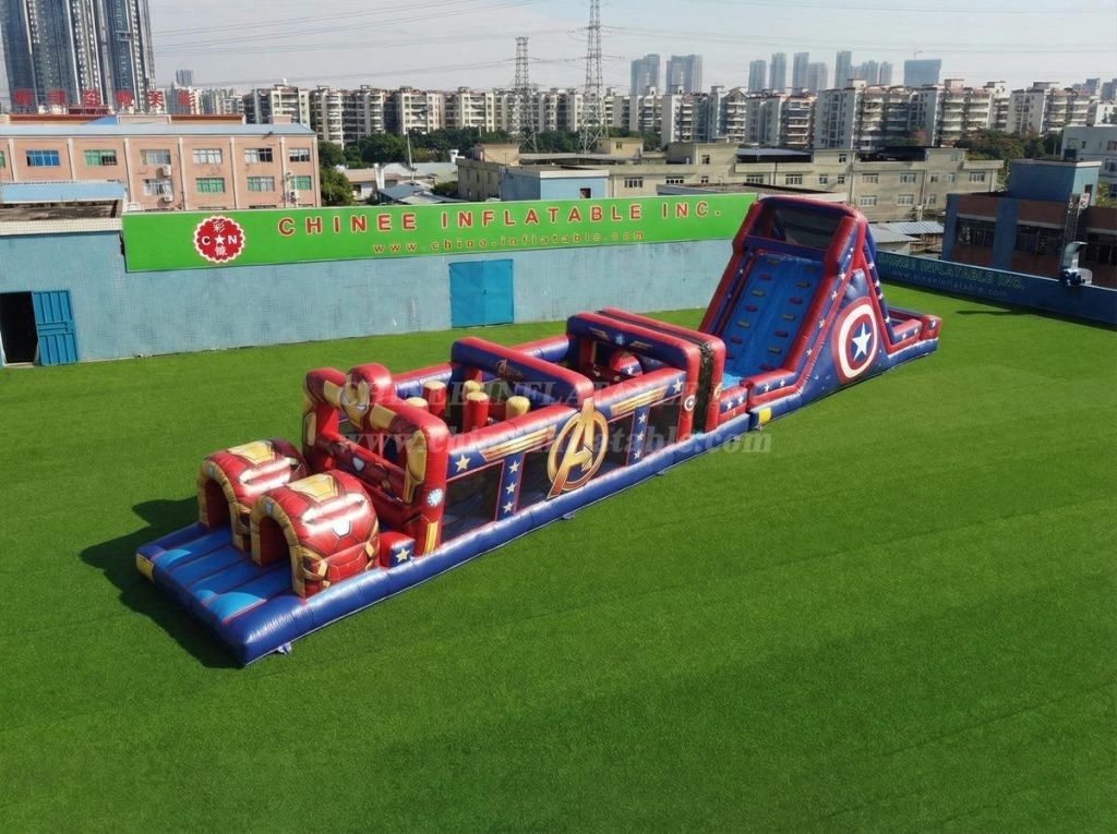 T7-4992 The Avengers Theme Inflatable Obstacle Courses