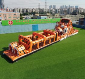 T7-4998 Tiger Theme Inflatable Obstacle Courses