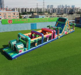 T7-5007 Tropical Theme Inflatable Obstacle Courses