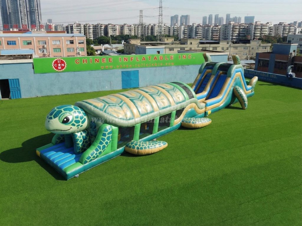 T7-5008 Turtle Theme Inflatable Obstacle Courses