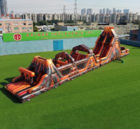 T7-5010 Volcano Theme Inflatable Obstacle Courses
