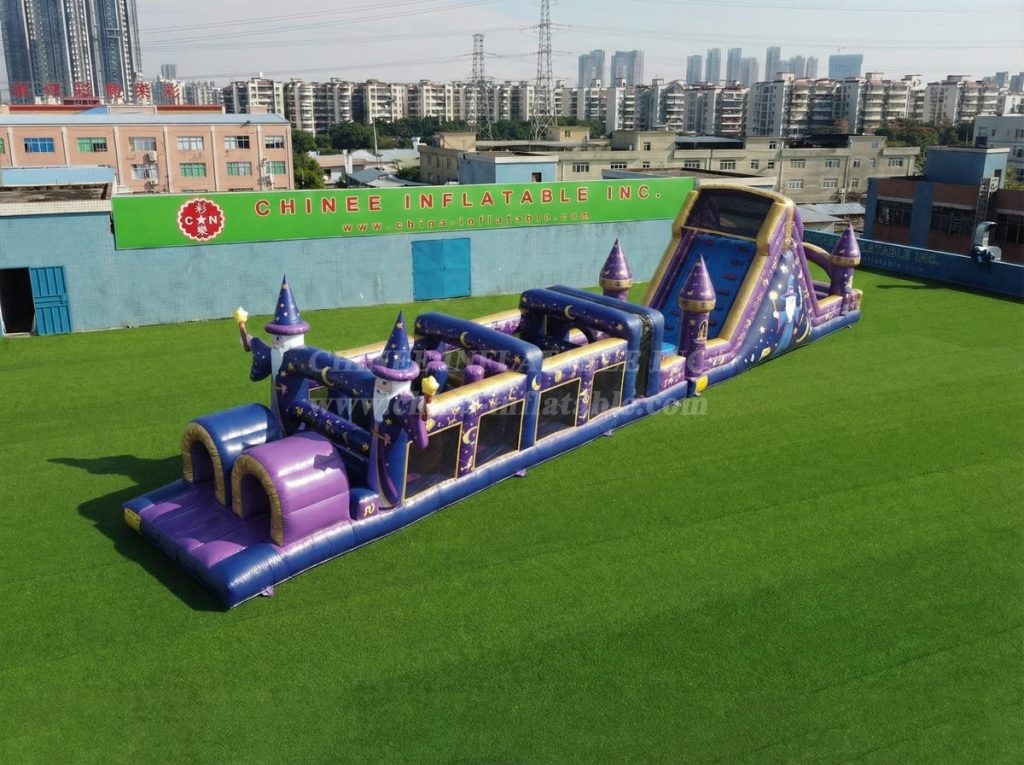 T7-5015 Wizard Theme Inflatable Obstacle Courses