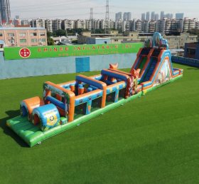 T7-5021 Zootopia Theme Inflatable Obstacle Courses