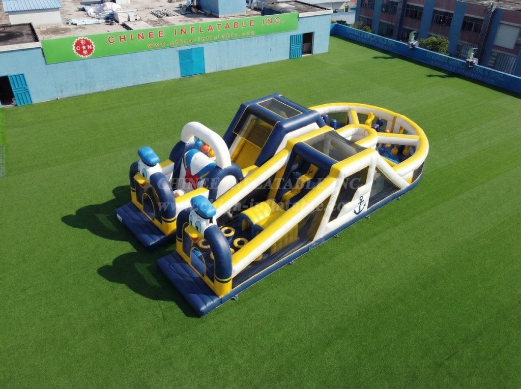 T7-5059 Donald Duck Theme Inflatable Obstacle Courses