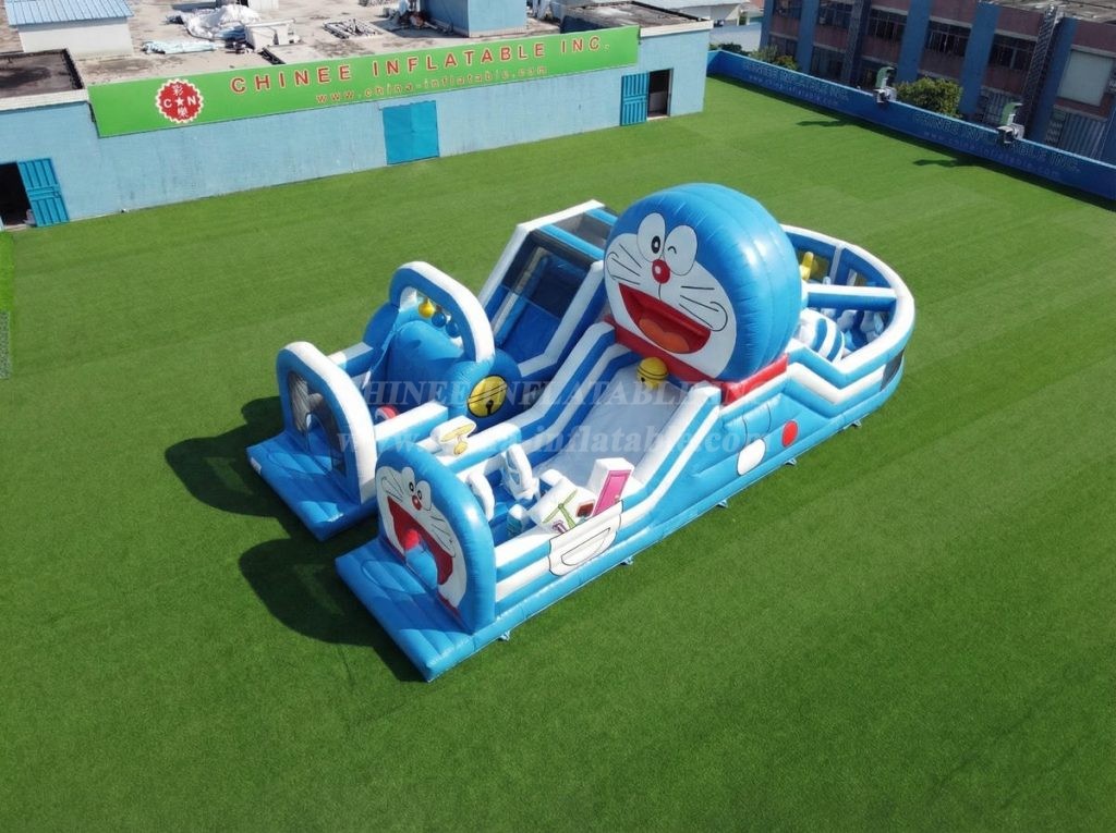 T7-5060 Doraemon Theme Inflatable Obstacle Courses