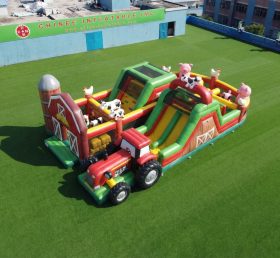 T7-5071 Farm Theme Inflatable Obstacle Courses
